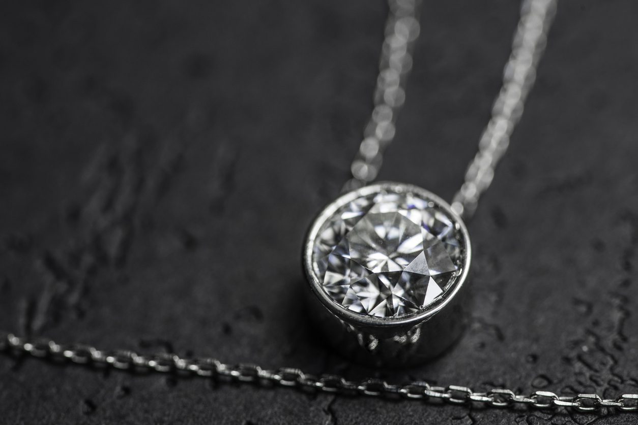 Buy Light Pink Elegance Design Diamond Necklace Set Online From Wholesalez.
